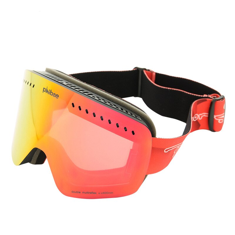 이중 안경 렌즈 UV400 어린이용, UV400 스키 안경, 소년 및 소녀용 등산 스키 스노우 보드 스노우 고글